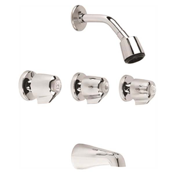 Gerber Classics 3-Handle 1-Spray Tub and Shower Faucet_21638