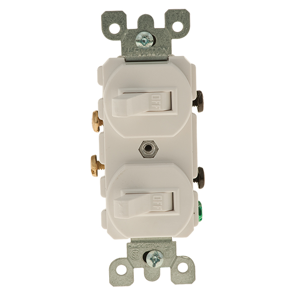 Leviton AC Combination Toggle Switch – Duplex Style