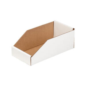 Bin Boxes - Cardboard, Open Top, White - Daycon