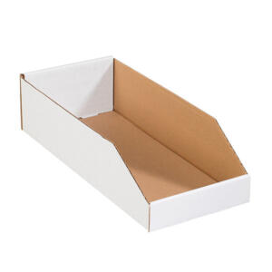 Bin Boxes - Cardboard, Open Top, White - Daycon